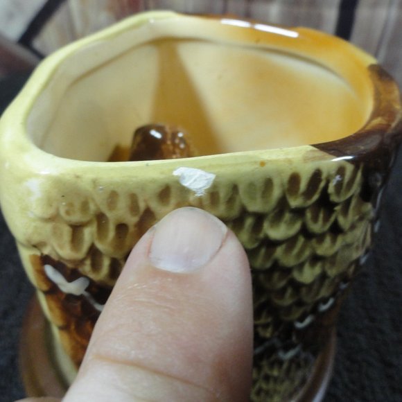 Funky Rattle Snake Porcelain Graphic Coffee Mug~Don't look inside~Cool design - Picture 3 of 7